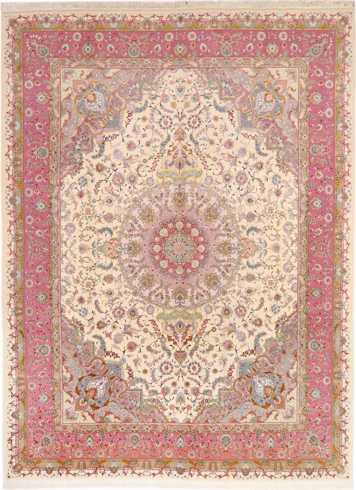 Perzsa szőnyeg Tabriz 50Raj 13'0"x9'8" 13'0"x9'8", Perzsa szőnyeg Kézzel csomózva