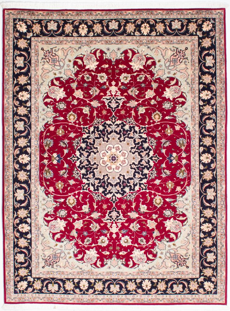 Persian Rug Tabriz 50Raj 7'9"x5'10" 7'9"x5'10", Persian Rug Knotted by hand