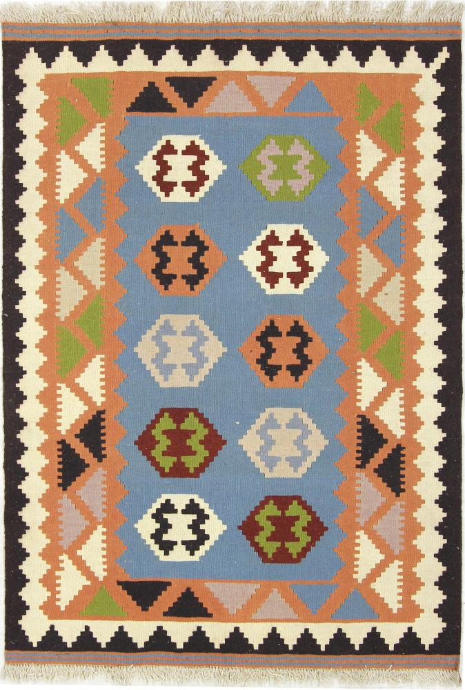 Persian Rug Kilim Fars 4'11"x3'7" 4'11"x3'7", Persian Rug Woven by hand