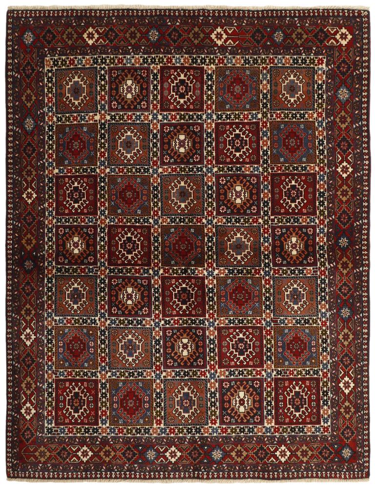 Persian Rug Yalameh 6'6"x5'0" 6'6"x5'0", Persian Rug Knotted by hand