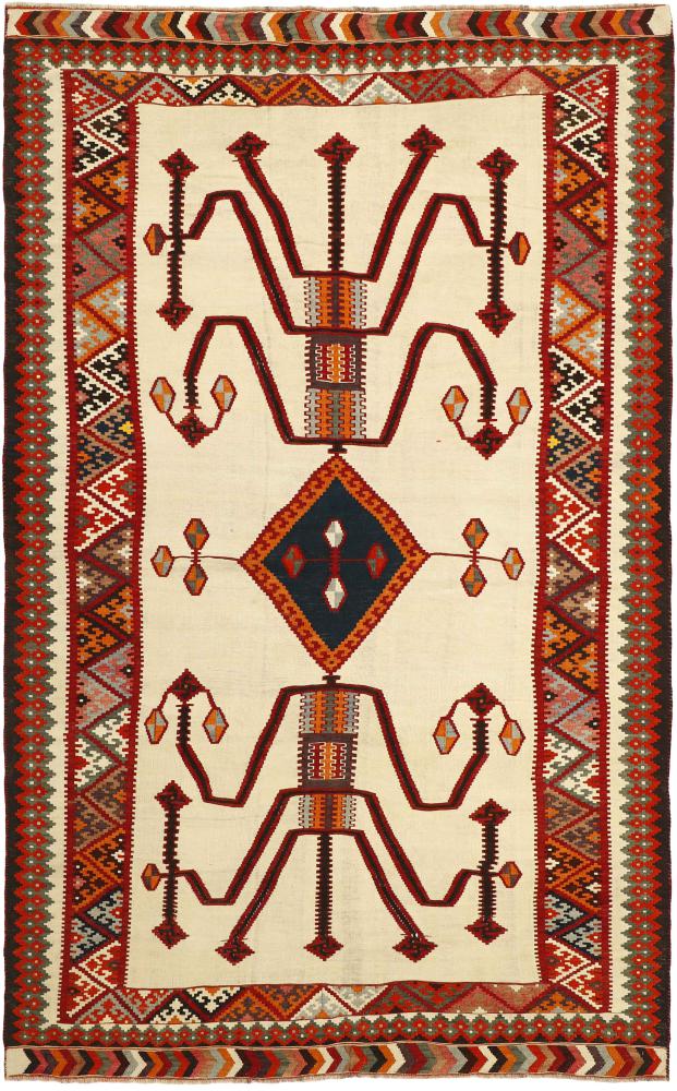  ペルシャ絨毯 キリム Fars Heritage 9'11"x6'1" 9'11"x6'1",  ペルシャ絨毯 手織り
