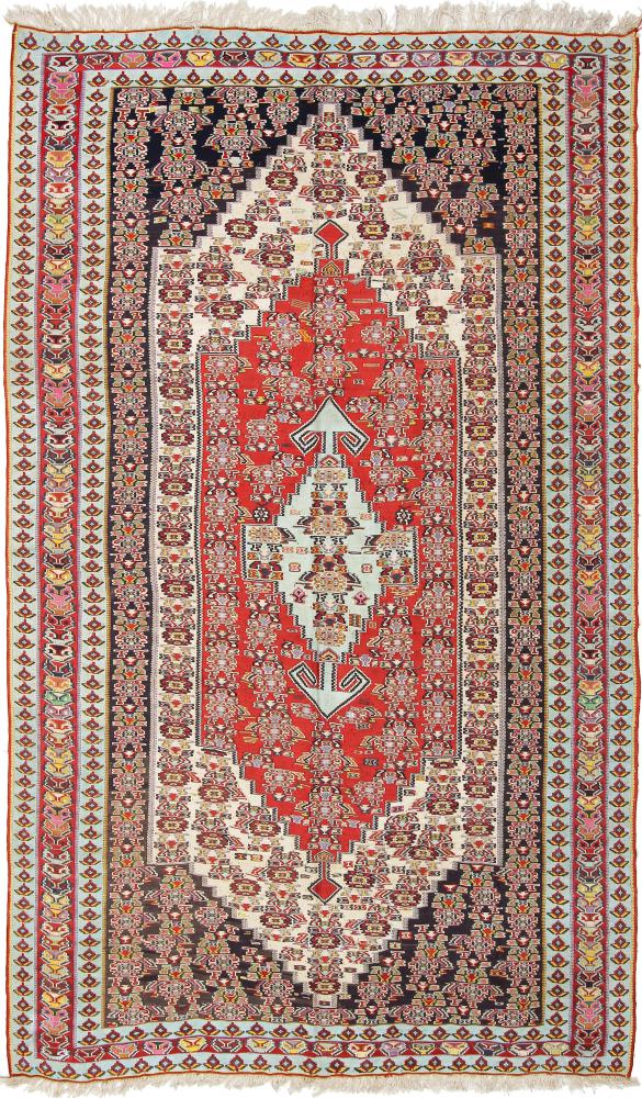 Tapis persan Kilim Senneh 264x155 264x155, Tapis persan Noué à la main