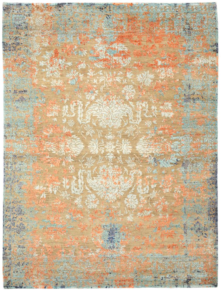 Indo rug Sadraa 6'6"x4'11" 6'6"x4'11", Persian Rug Knotted by hand