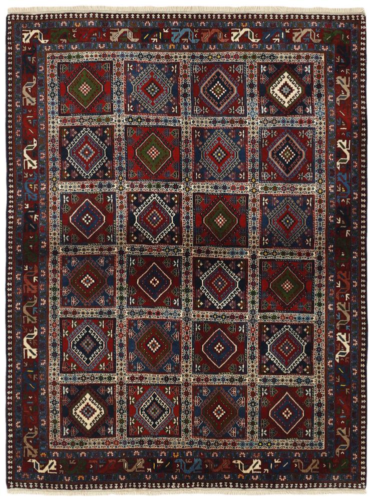 Tapis persan Yalameh 197x152 197x152, Tapis persan Noué à la main