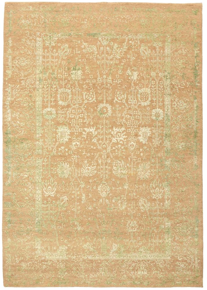 Indo rug Sadraa 6'0"x4'1" 6'0"x4'1", Persian Rug Knotted by hand