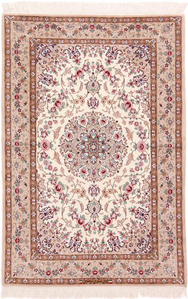 Persisk matta Isfahan Silkesvarp 162x108 162x108, Persisk matta Knuten för hand