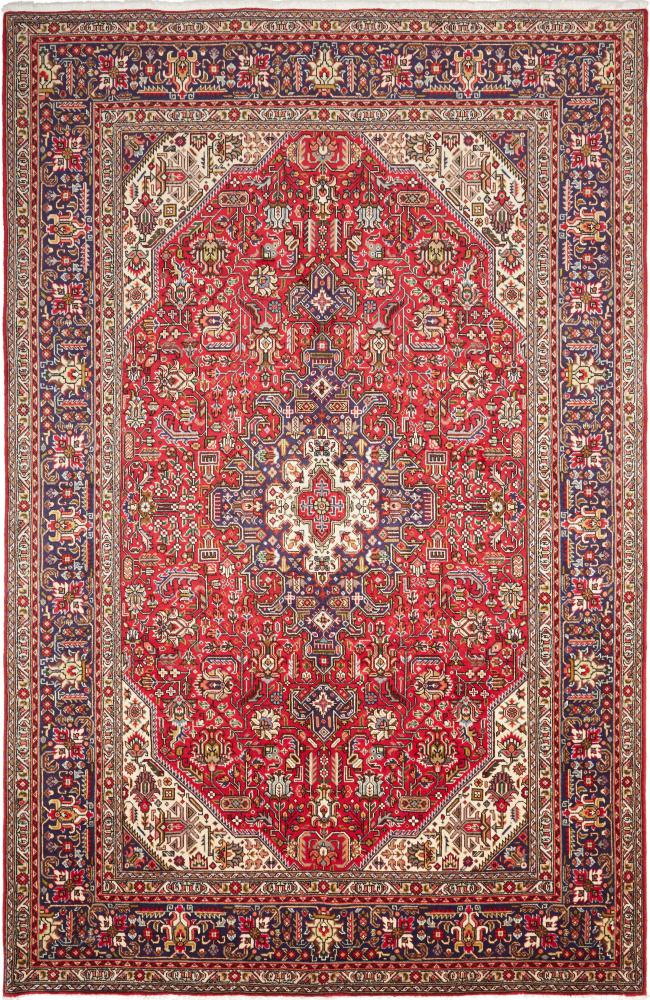 Persian Rug Tabriz 9'8"x6'6" 9'8"x6'6", Persian Rug Knotted by hand