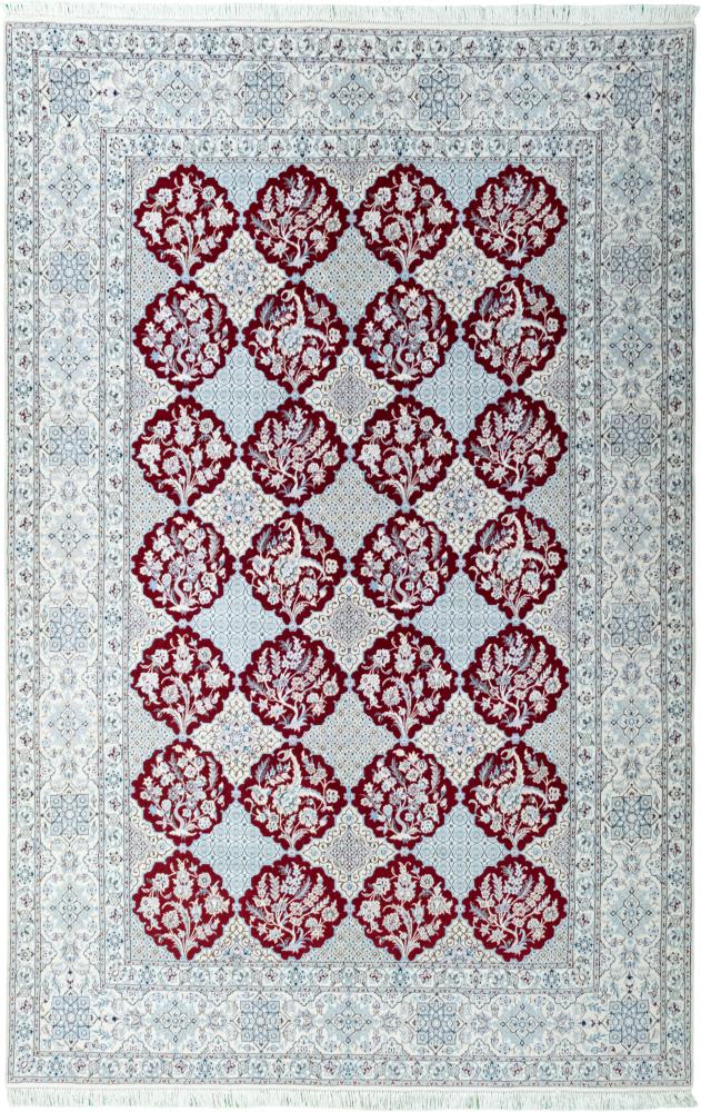 Persian Rug Nain 6La 10'6"x6'9" 10'6"x6'9", Persian Rug Knotted by hand