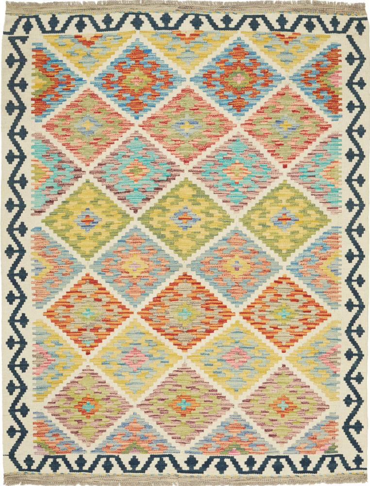 Afghan rug Kilim Afghan 5'6"x4'2" 5'6"x4'2", Persian Rug Woven by hand