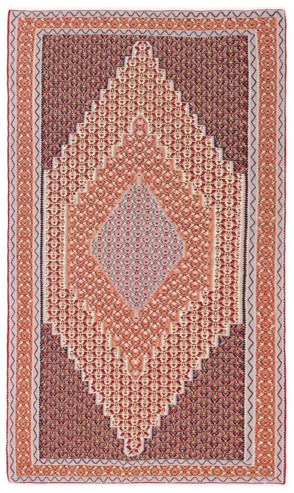 Tapis persan Kilim Fars Senneh 248x149 248x149, Tapis persan Noué à la main