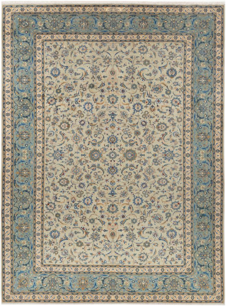 Tapis persan Kashan 397x296 397x296, Tapis persan Noué à la main