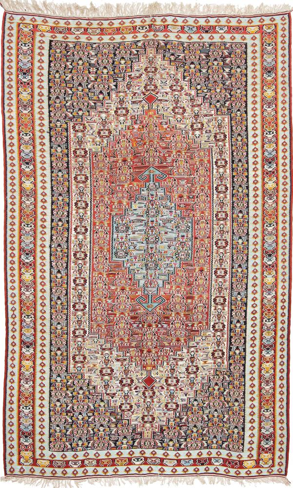Persian Rug Kilim Senneh 8'2"x5'3" 8'2"x5'3", Persian Rug Knotted by hand