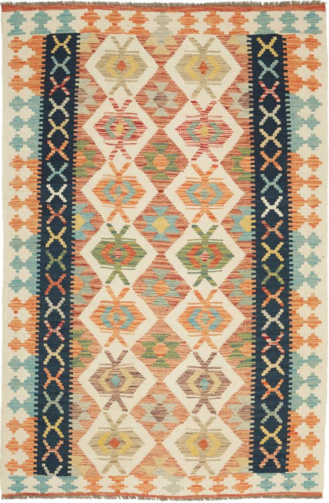 Afghan rug Kilim Afghan 6'0"x3'10" 6'0"x3'10", Persian Rug Woven by hand