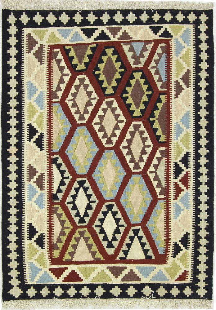 Persian Rug Kilim Fars 4'9"x3'5" 4'9"x3'5", Persian Rug Woven by hand