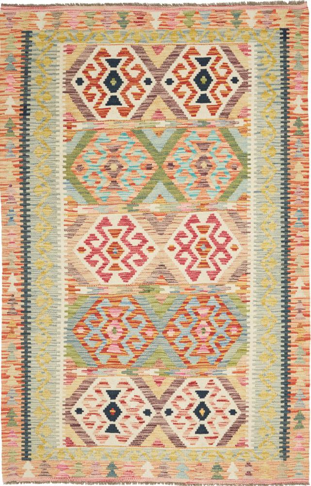 Tapis afghan Kilim Afghan 188x117 188x117, Tapis persan Tissé à la main