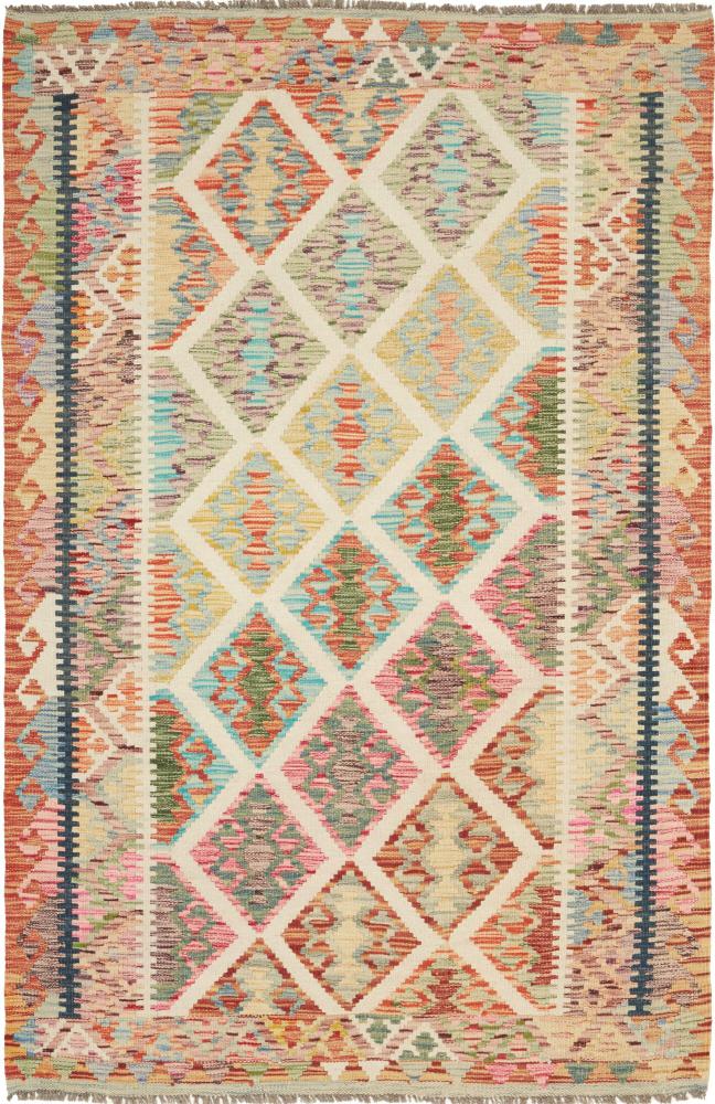 Afghansk tæppe Kelim Afghan 184x122 184x122, Persisk tæppe Håndvævet