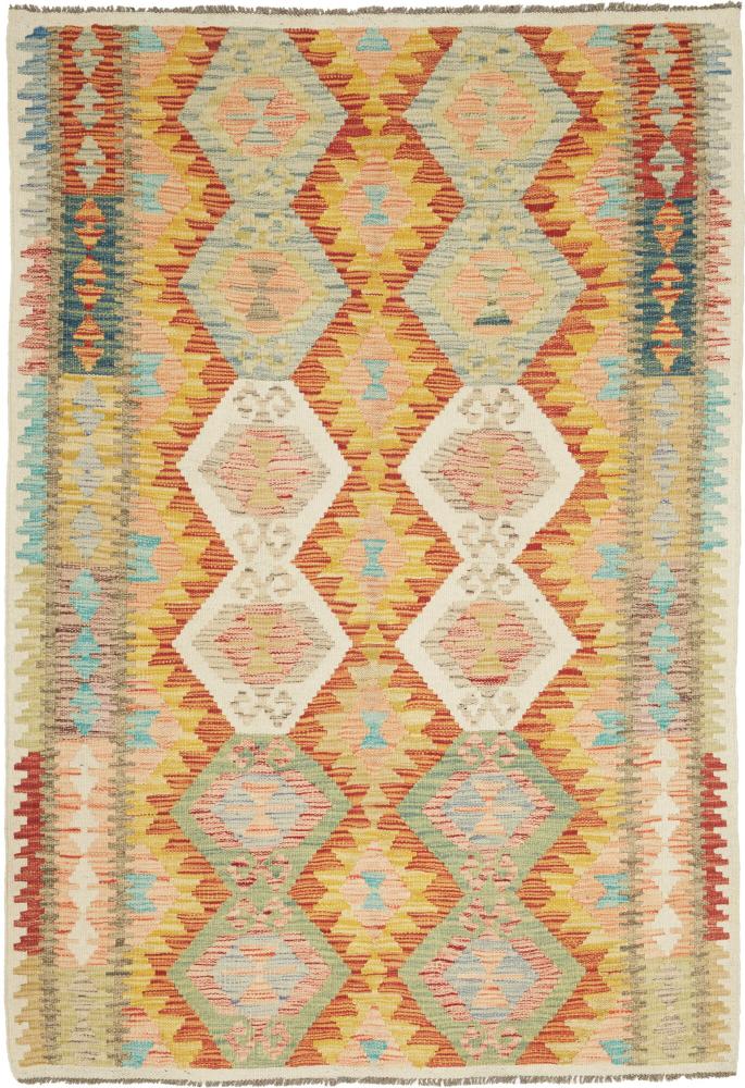 Afghan rug Kilim Afghan 6'0"x4'1" 6'0"x4'1", Persian Rug Woven by hand