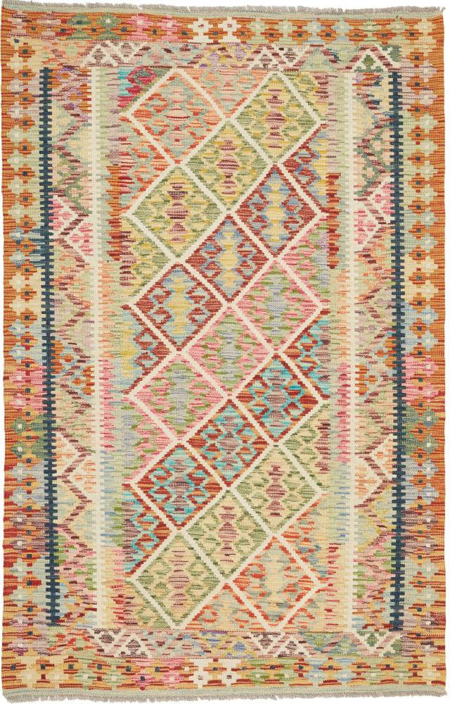 アフガンカーペット キリム アフガン 185x122 185x122,  ペルシャ絨毯 手織り