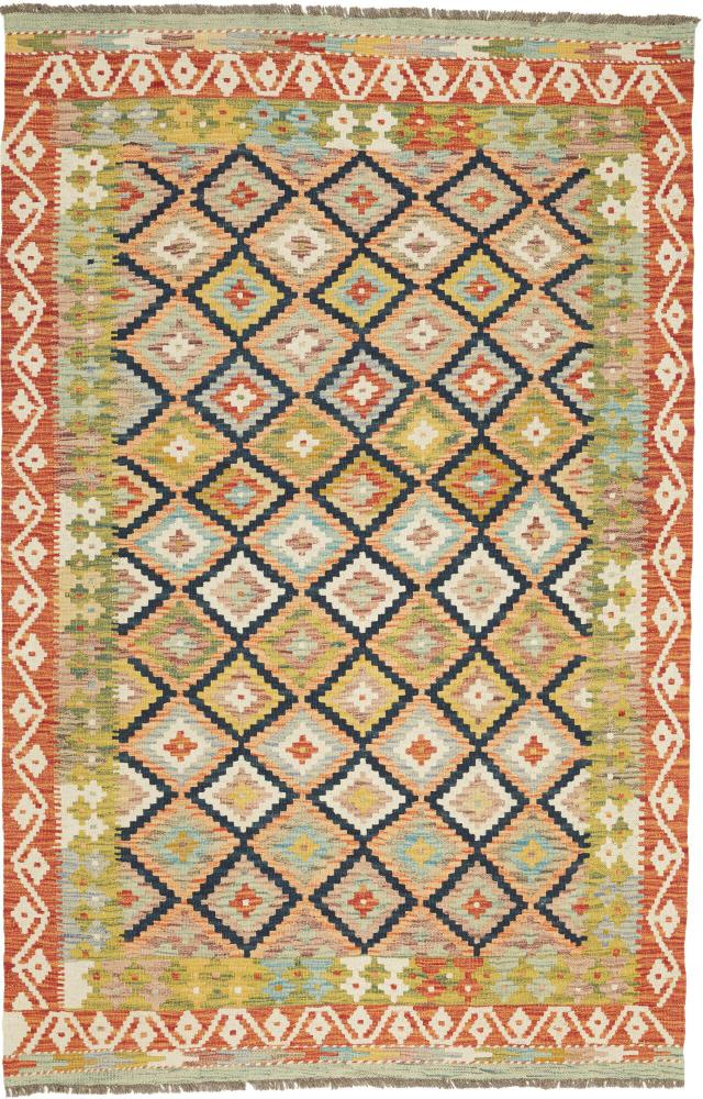 Afghansk tæppe Kelim Afghan 185x122 185x122, Persisk tæppe Håndvævet