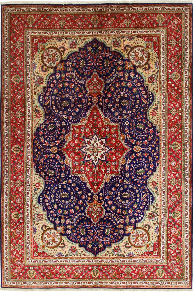 Persian Rug Tabriz 10'2"x6'10" 10'2"x6'10", Persian Rug Knotted by hand