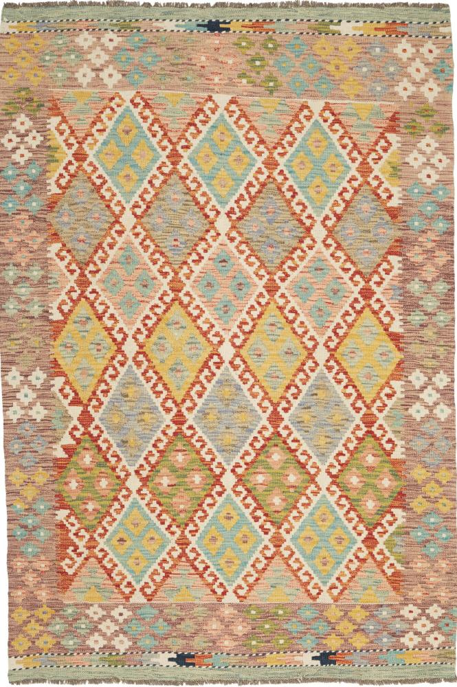 Tapis afghan Kilim Afghan 182x125 182x125, Tapis persan Tissé à la main