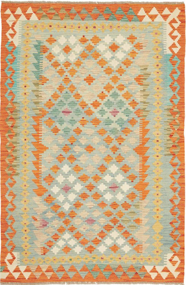 Afghan rug Kilim Afghan 5'11"x3'10" 5'11"x3'10", Persian Rug Woven by hand