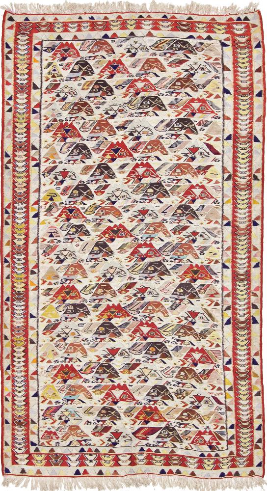 Perzisch tapijt Kilim Senneh 221x126 221x126, Perzisch tapijt Handgeknoopte