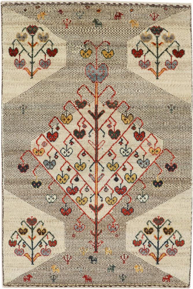 Perzisch tapijt Perzisch Gabbeh Loribaft Nature 121x80 121x80, Perzisch tapijt Handgeknoopte