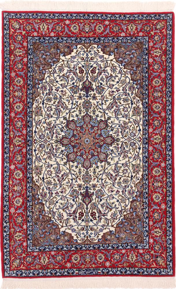 Persialainen matto Isfahan Silkkiloimi 169x114 169x114, Persialainen matto Solmittu käsin