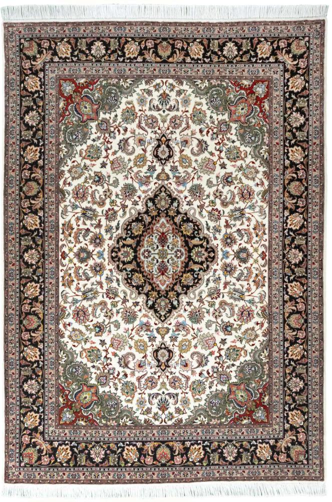 Persian Rug Tabriz 7'1"x4'11" 7'1"x4'11", Persian Rug Knotted by hand