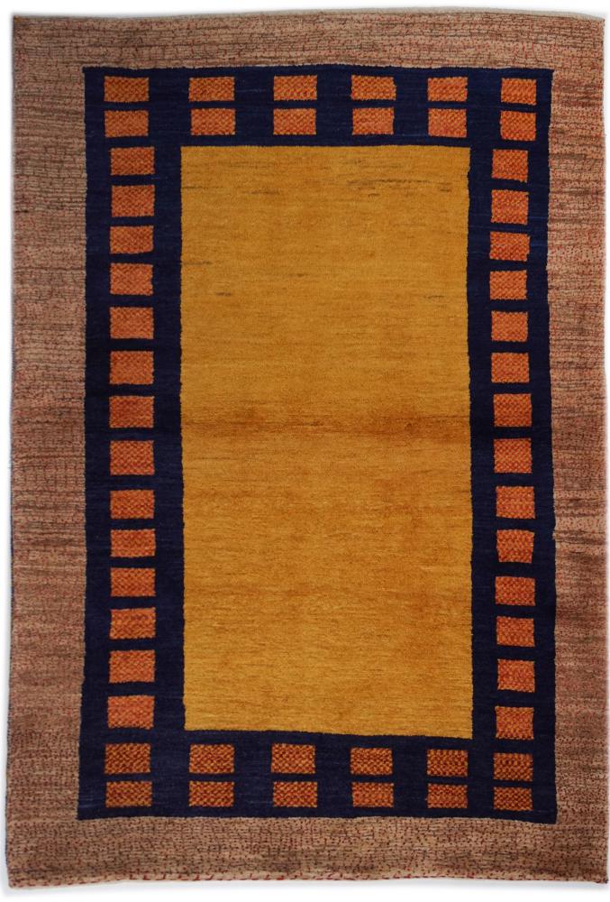 Persian Rug Persian Gabbeh Loribaft 4'11"x3'5" 4'11"x3'5", Persian Rug Knotted by hand