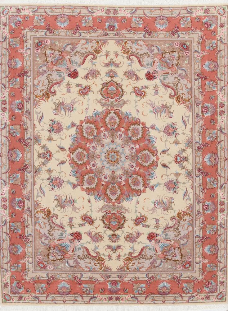 Tapis persan Tabriz 50Raj 199x150 199x150, Tapis persan Noué à la main