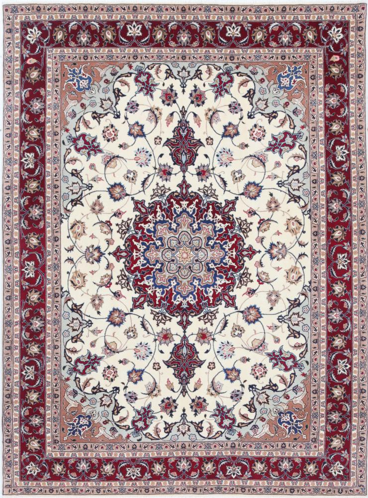 Persian Rug Tabriz 50Raj 6'8"x5'0" 6'8"x5'0", Persian Rug Knotted by hand