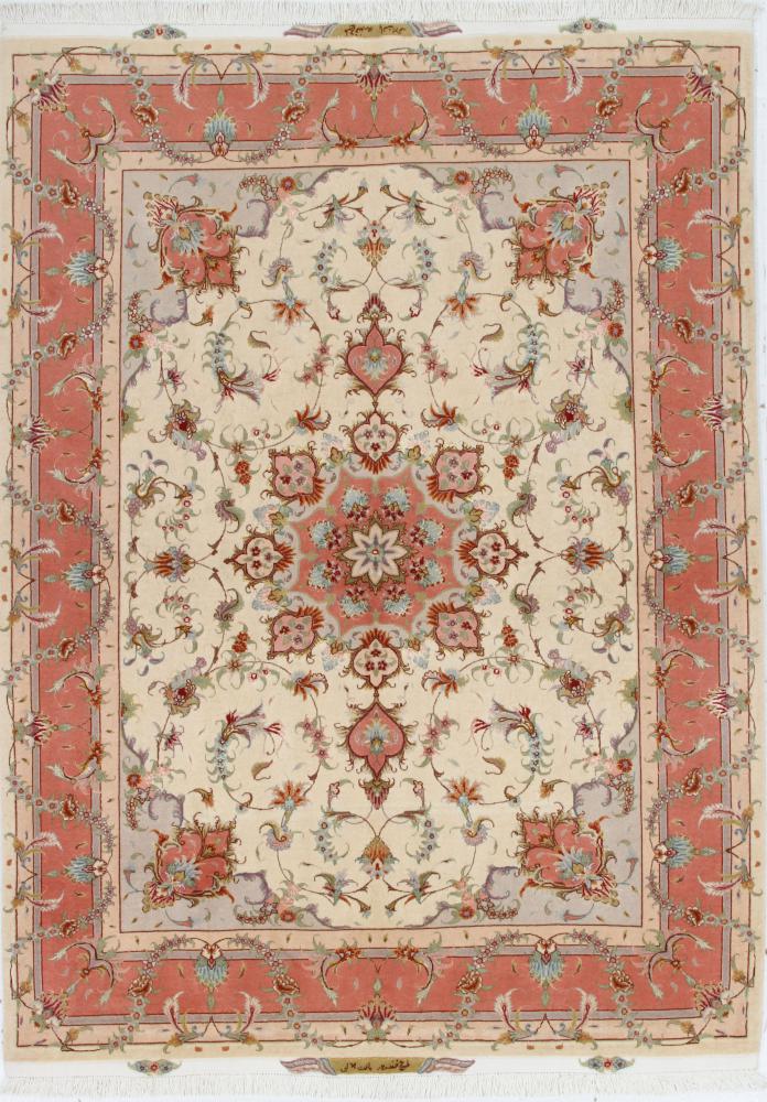 Perzsa szőnyeg Tabriz 50Raj 6'6"x5'0" 6'6"x5'0", Perzsa szőnyeg Kézzel csomózva