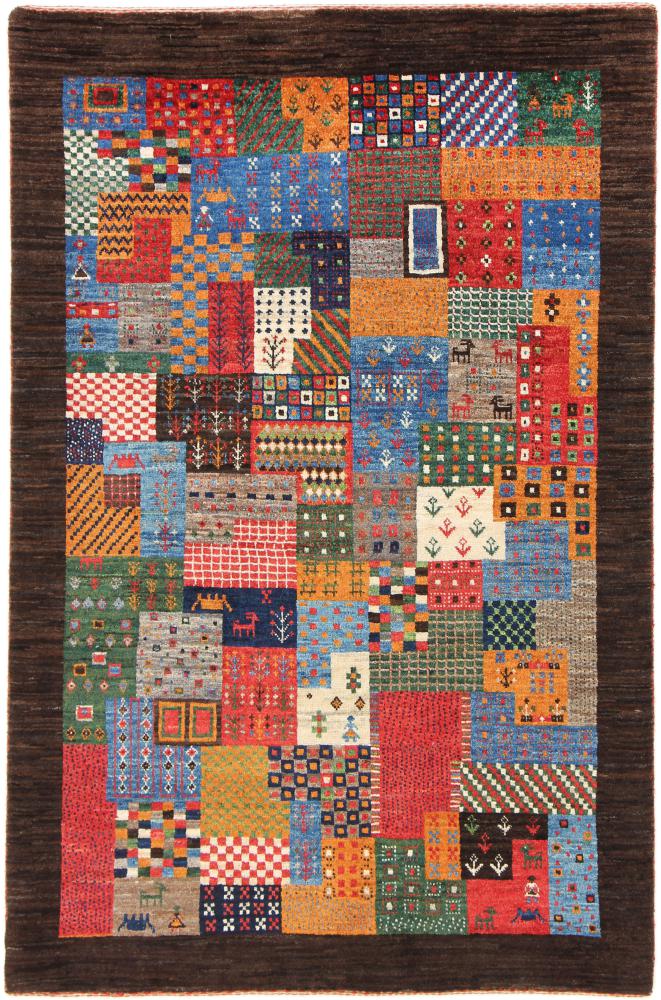 Perzisch tapijt Perzisch Gabbeh Loribaft Nowbaft 5'4"x3'6" 5'4"x3'6", Perzisch tapijt Handgeknoopte