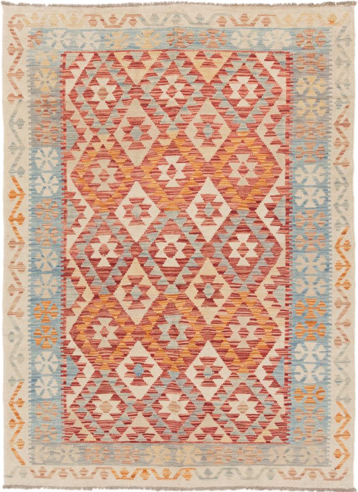 Afghan rug Kilim Afghan 6'10"x5'1" 6'10"x5'1", Persian Rug Woven by hand