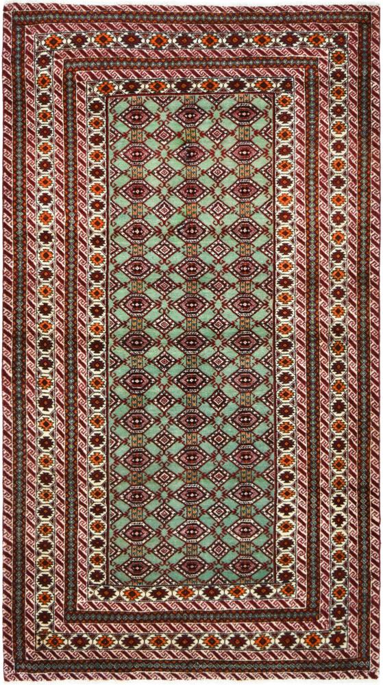 Persialainen matto Turkaman 197x112 197x112, Persialainen matto Solmittu käsin