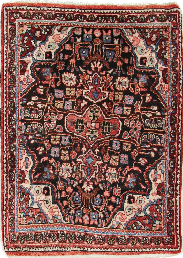 Persian Rug Abadeh 2'11"x2'2" 2'11"x2'2", Persian Rug Knotted by hand