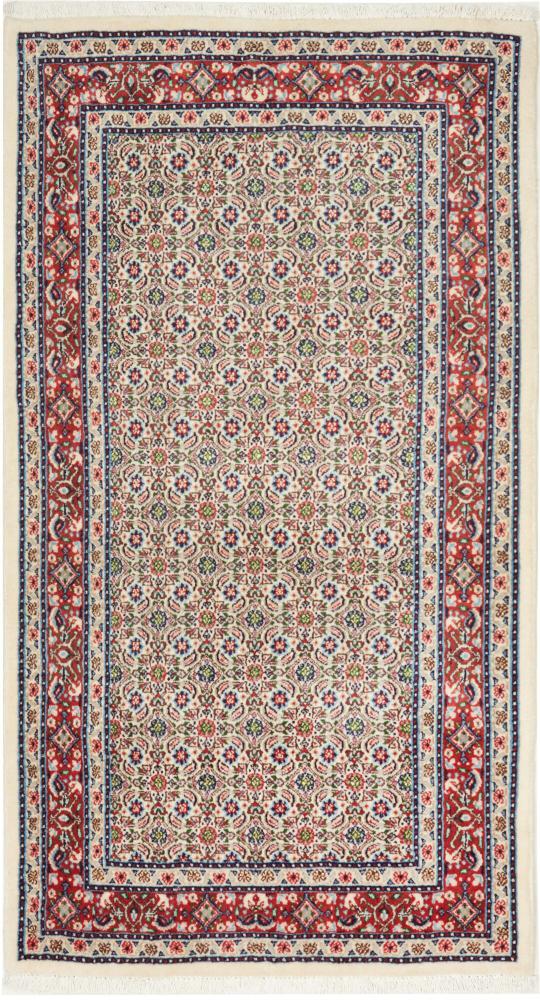 Persian Rug Moud 4'4"x2'5" 4'4"x2'5", Persian Rug Knotted by hand
