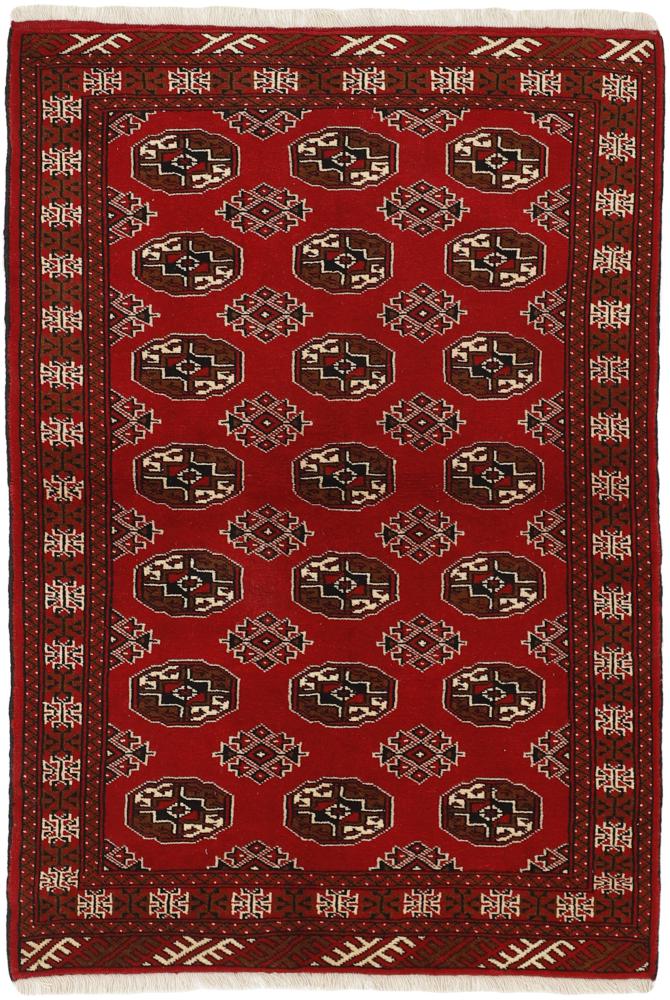 Persisk tæppe Turkaman 193x129 193x129, Persisk tæppe Knyttet i hånden
