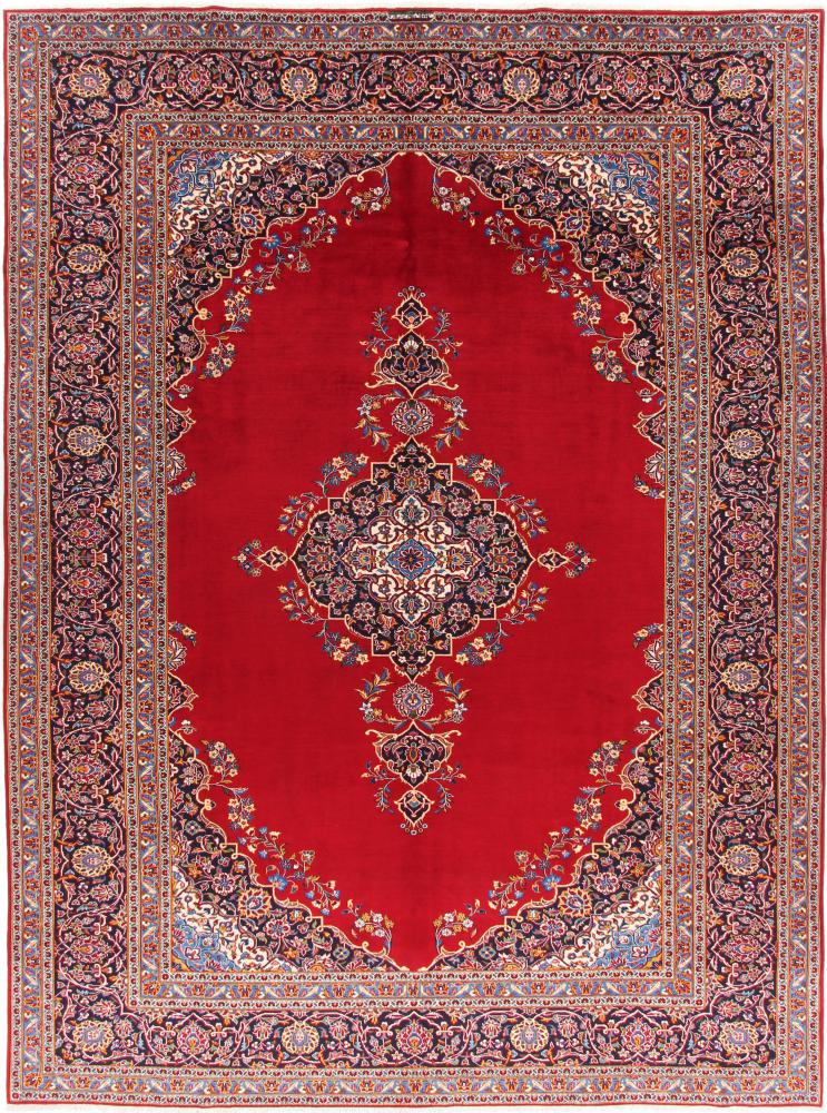 Tapis persan Kashan 404x297 404x297, Tapis persan Noué à la main