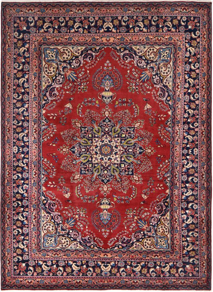 Persian Rug Mashhad Sabzewar 11'1"x8'1" 11'1"x8'1", Persian Rug Knotted by hand