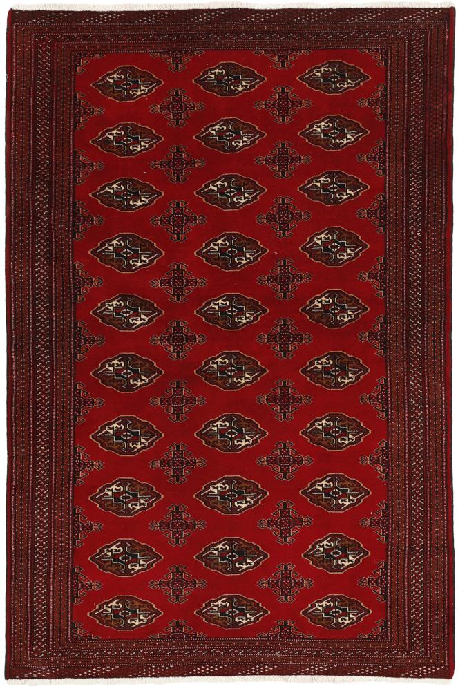 Persisk matta Turkaman 200x127 200x127, Persisk matta Knuten för hand