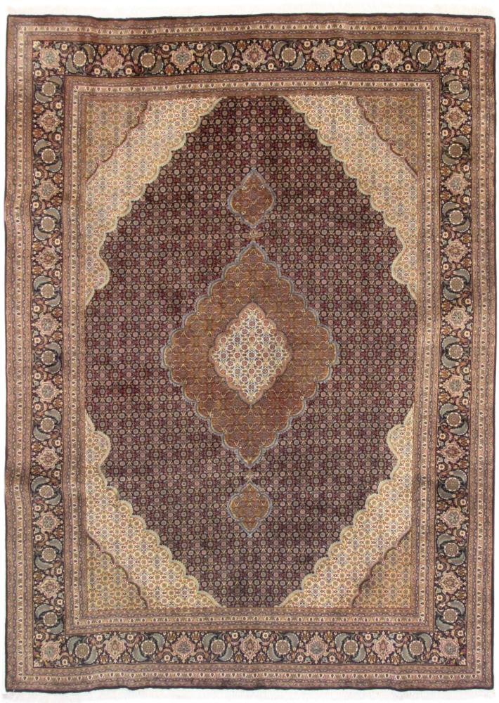  ペルシャ絨毯 タブリーズ 9'5"x6'9" 9'5"x6'9",  ペルシャ絨毯 手織り