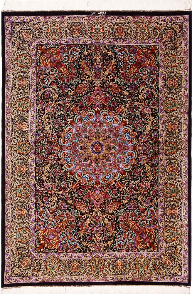 Persian Rug Qum Silk Abbasi 196x137 196x137, Persian Rug Knotted by hand