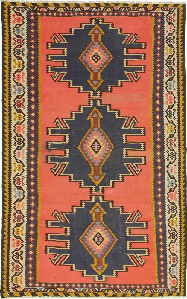 Persisk tæppe Kelim Fars Azerbaijan Antikke 285x167 285x167, Persisk tæppe Håndvævet
