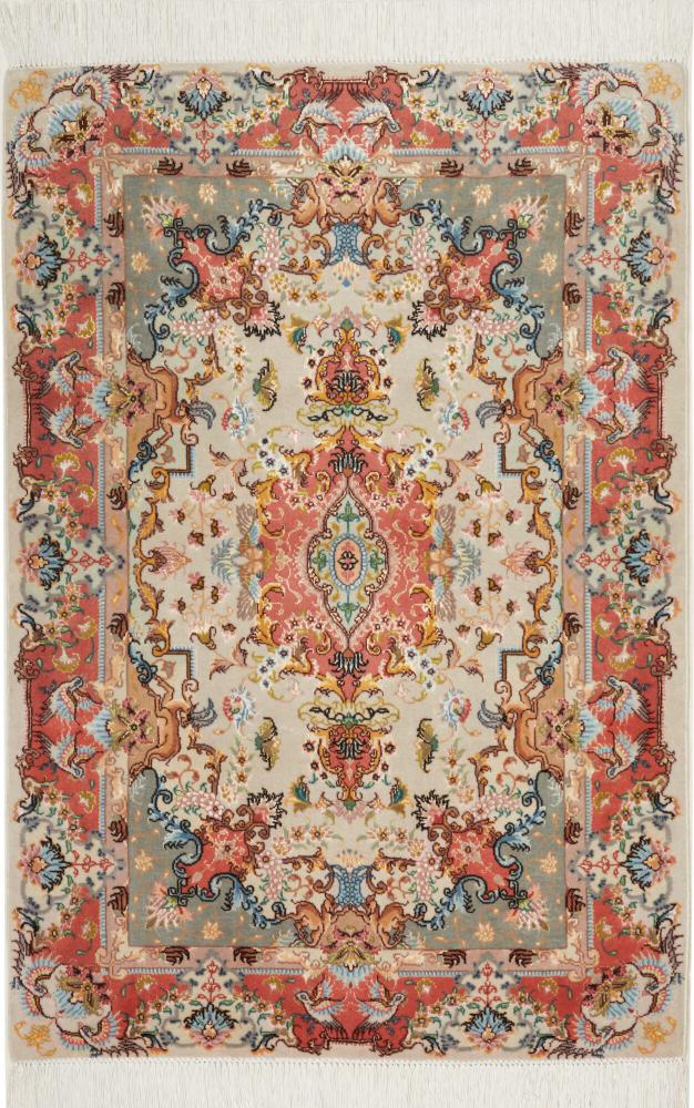 Perzisch tapijt Tabriz 50Raj 3'10"x2'7" 3'10"x2'7", Perzisch tapijt Handgeknoopte