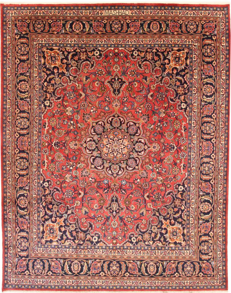 Persian Rug Mashhad 12'0"x9'7" 12'0"x9'7", Persian Rug Knotted by hand