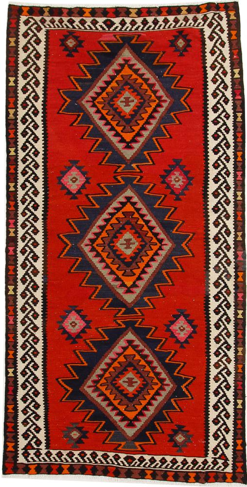 Persian Rug Kilim Fars Azerbaijan Antique 279x143 279x143, Persian Rug Woven by hand