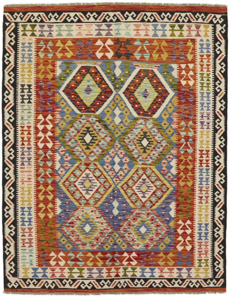 Afghan rug Kilim Afghan 6'2"x4'11" 6'2"x4'11", Persian Rug Woven by hand